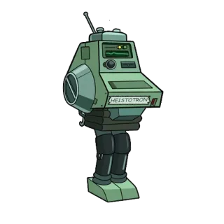🤖 b5208a82 HEISTOTRON 로봇, 미래적, 기계, 헤이스트로트론 whatsapp sticker