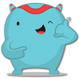 📞 77af8ded Мультик, Персонаж, Милый, Дружелюбный, Талисман telegram sticker