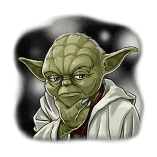 🤔 2d6b7f61 Yoda Star Wars yoda, star wars, jedi, filme, verde telegram sticker