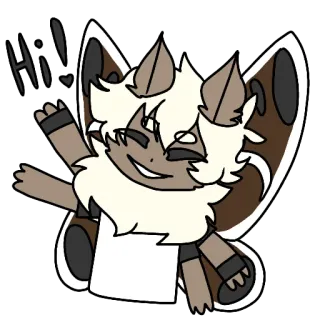 🙋‍♂️ 4951d217 Hi! 卡通, 飞蛾, 生物, 蝴蝶, 挥手, 问候 telegram sticker