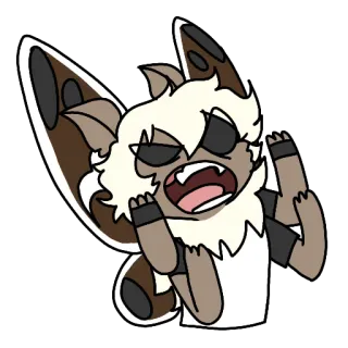 😡 ee7b6cd6 卡通, 怪物, 生气, 动物 telegram sticker