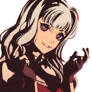 😍 022b7964 애니메이션, 소녀, 만화, 귀여운, 웃는 telegram sticker