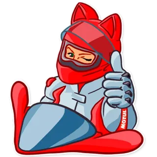 👍 21e622ab MOTUL 고양이, 오토바이, 헬멧, 레이싱, 모터스포츠, 드라이버 telegram sticker