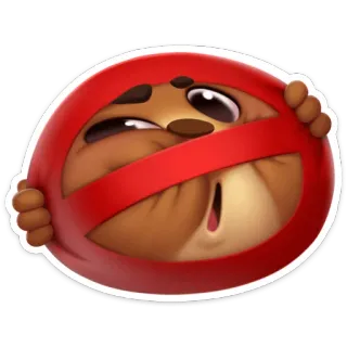 ❌ f9533612 卡通, 动物, 禁止, 禁止入内, 限制 telegram sticker