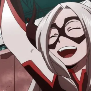 🍑 bbe0c700 Mt. Lady My Hero Academia アニメ, ヒーロー, 女性, キャラクター, Mt.レディ, 僕のヒーローアカデミア telegram sticker