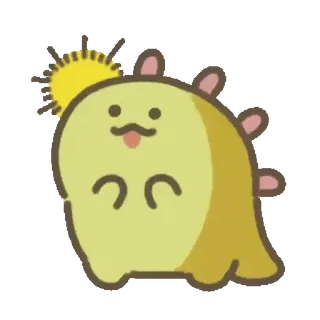 💚 dfcc2528 динозавр, мультфильм, милый, животное, каваий, стикер whatsapp sticker