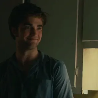 🍁 779d608a robert pattinson, aktor, potret, pria, senyum whatsapp sticker