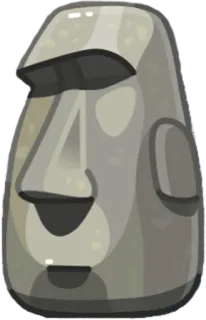 🗿 e3ed9628 Moai, Tượng, Đảo Phục Sinh, Đầu đá, Tượng đài whatsapp sticker