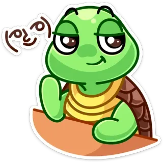 😏 033d2a4d বিয়য় Rùa, Hoạt hình, Dễ thương, Động vật telegram sticker