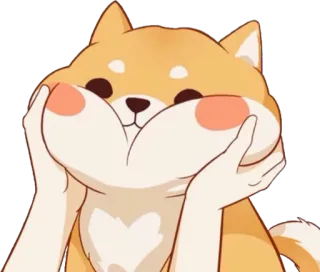 🐶 27231436 cachorro, shiba inu, fofo, animal, animal de estimação, adesivo telegram sticker