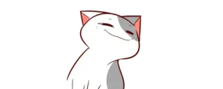 🌚 25256b23 gato, arrogante, fofo, animal, desenho animado, meme whatsapp sticker