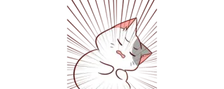 💔 620b21d8 gato, chocado, desenho animado, anime whatsapp sticker