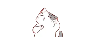 👌 cb4c9543 gato, fofo, animal, adesivo, desenho animado, sonolento whatsapp sticker