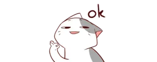 👌 e283feaf ok gato, ok, aprovação, fofo, animal, acordo whatsapp sticker