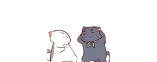 😎 f9684ecd gato, fofo, desenho animado, adesivo, animal whatsapp sticker