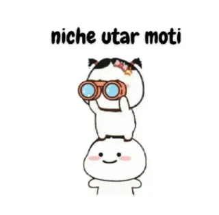 😂 5f2c76f6 niche utar moti Kartun, Lucu, Kawaii, Teropong, Tumpukan, Bengali telegram sticker