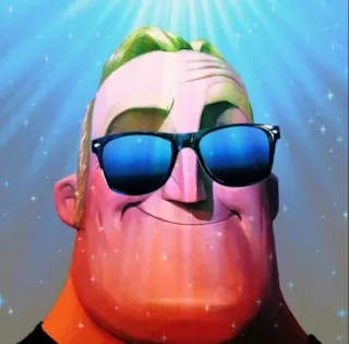 😎 6d9c6a01 Mr. Incredible The Incredibles Mr. Incredible, The Incredibles, Kacamata hitam, Meme, Lucu, Animasi whatsapp sticker