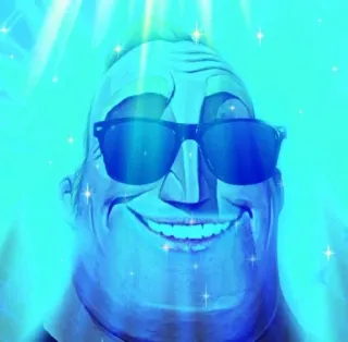 😎 6ecf0d7d Mr. Incredible The Incredibles Mr. Incredible, kacamata hitam, meme, karakter, The Incredibles, film whatsapp sticker