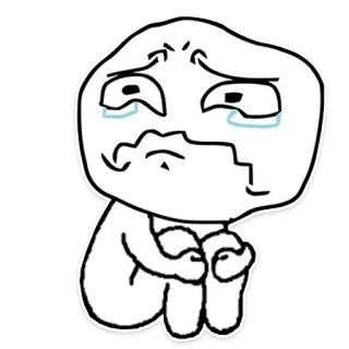 😥 1491ae72 Meme, sedih, menangis, Emoji, Ilustrasi, Karakter telegram sticker