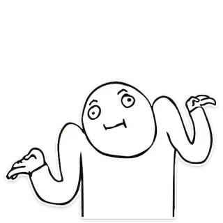 🤷‍♂️ 274bca1b Meme, Angkat bahu, Ekspresi, Humor, Internet telegram sticker