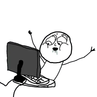 😮 279707c7 Meme, Komputer, Internet, Lucu, Ekspresi telegram sticker