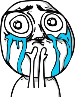 😱 28e337d9 Meme, Menangis, Sedih, Wajah telegram sticker