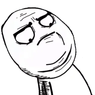 🙁 b8ff7a39 Meme, Ekspresi, Meme internet, Rage Face, Komik telegram sticker