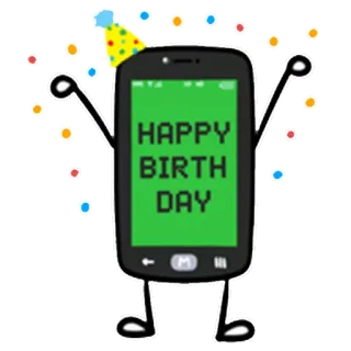 🎊 0259f451 HAPPY
BIRTH
DAY aniversário, celebração, telefone, desenho animado, saudação, feliz telegram sticker