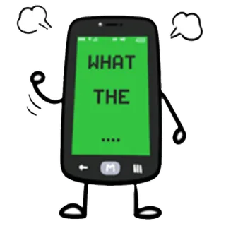 😤 6044605e WHAT
THE
.... telefone, desenho animado, bravo, frustrado, texto, o quê telegram sticker
