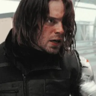 😐 31100078 Bucky Barnes บัคกี้ บาร์นส์, วินเทอร์ โซลเจอร์, มาร์เวล, ซูเปอร์ฮีโร่, แอ็คชั่น, ทหาร telegram sticker