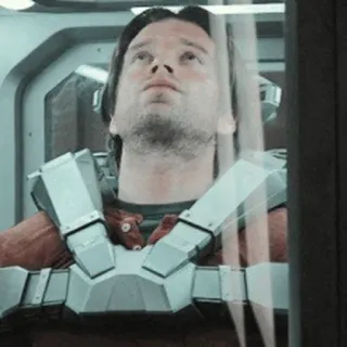 😐 b5b13eef Bucky Barnes Marvel บัคกี บาร์นส์, วินเทอร์ โซลเจอร์, มาร์เวล, ซูเปอร์ฮีโร่, การ์ตูน, ภาพยนตร์ telegram sticker