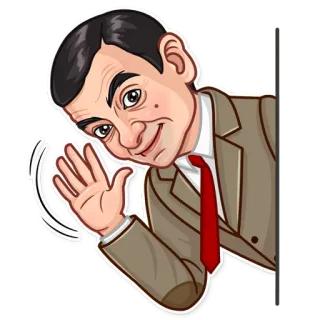 👋 ccdde35e Mr. Bean Mr. Bean, Cartone animato, Personaggio, Commedia, Divertente, Commedia britannica, Televisione whatsapp sticker