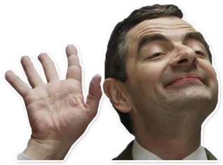Mr. Bean telegram stickers