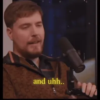 👿 10ab56f7 MrBeast and uhh.. MrBeast, YouTube, Creatore di contenuti, Influencer, Podcast telegram sticker