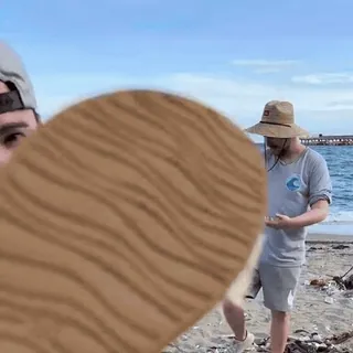 🏝 aafaffe2 spiaggia, uomo, cappello, oceano, sabbia telegram sticker