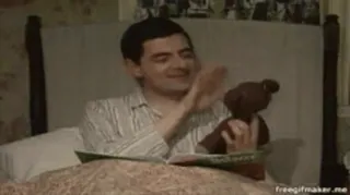 ☺️ 8f2569b1 Mr. Bean Mr. Bean, boneka beruang, komedi, Rowan Atkinson whatsapp sticker