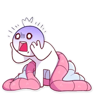 😨 887a6d57 만화, 공황, 무서워, 충격, 불안, 걱정, 스트레스, 초조 telegram sticker