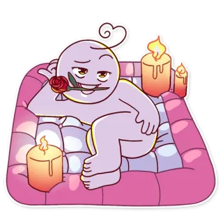🌹 888919ae 스티커, 로맨틱, 힐링, 귀여운, 촛불, 장미 telegram sticker