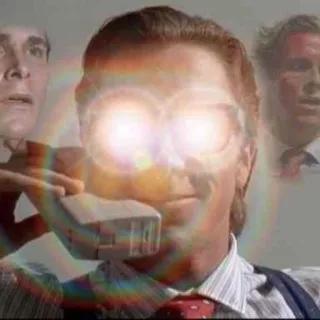 😎 4067807d Patrick Bateman American Psycho Patrick Bateman, American Psycho, Jaren 80, Financiën, Film telegram sticker