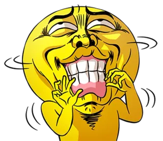 👀 7f77df6d Meme, Emoji, Hài hước, Vàng, Mặt, Biểu cảm telegram sticker