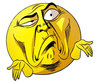 👐 82fb8c56 Emoji, Nhún vai, Meme, Thờ ơ, Biểu cảm, Hài hước, Hoạt hình telegram sticker