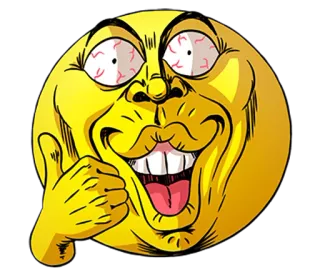 👍 dc588046 Biểu tượng cảm xúc, Meme, Khuôn mặt, Biểu cảm, Ngón tay cái giơ lên, Chấp thuận telegram sticker