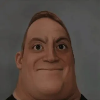 😠 8c66de45 Mr. Incredible The Incredibles superhéroe, Pixar, animado, Disney, meme, expresión telegram sticker