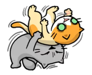 😤 135d9472 Katze, Tier, Cartoon, spielerisch telegram sticker