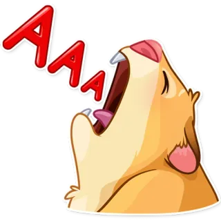 😫 53402950 AAA animale, leone, ruggito, urlo, carino, cartone animato telegram sticker
