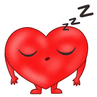 😴 7d6be247 hati, tidur, lelah, zzz, kartun, imut telegram sticker