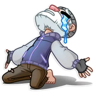 😭 7289cf59 piangere, triste, arrabbiato, lacrime, emozione, sentimento, angosciato telegram sticker
