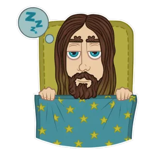 😴 75b56c61 zzz slapen, slaap, moe, cartoon, bed, dromen telegram sticker
