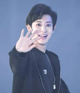 🌙 7f7e1a98 pria, laki-laki, melambai, senyum, orang telegram sticker