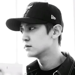 🌙 a0ee1946 pria, orang, potret, topi, mode, kpop, asia telegram sticker